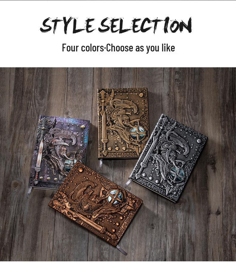 Paladin European Retro Business Diary: Embossed PU Notebook