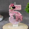 Number 0 Birthday Candle with Decorative Character Topper for Cake Decoration Suitable for Children's Parties and Baking Accessories