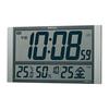Seiko Clock Wall Clock Office Type Radio Wave Large Digital Calendar Temperature Humidity Display Seiko Nextime Silver Metallic Body Size: 23.0 X