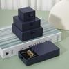 Necklaces Earrings Ring Drawer Boxes Small Travel Jewelry Gift Display Packaging Box Outer Paper Inner Velvet