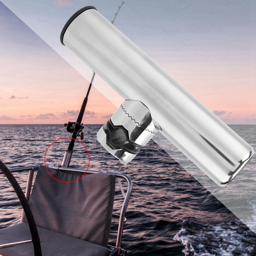 Stainless Steel Boat Fishing Rod Holder Accessory for Rails 1  To 1 1 4