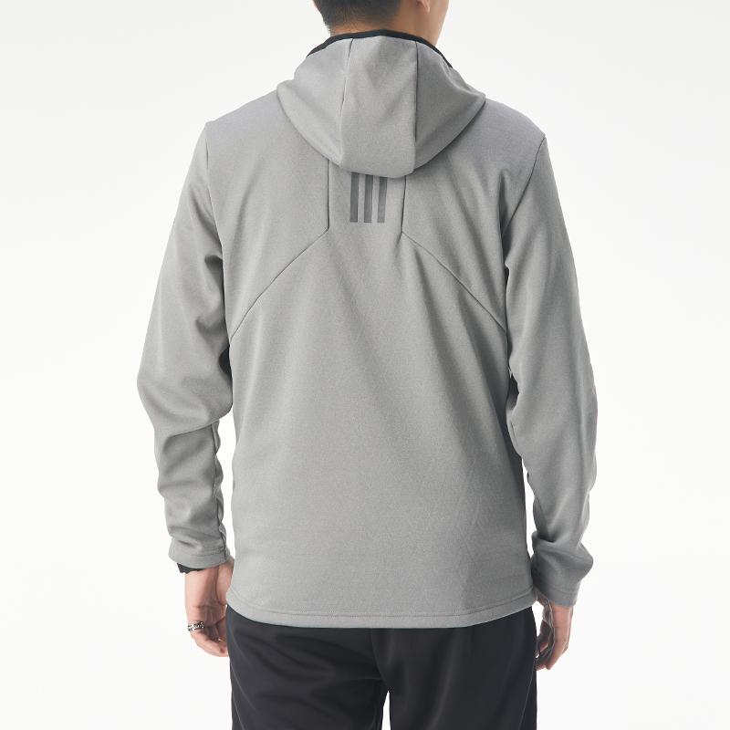Adidas Performance Fleece-Lined Hooded Jacket Men Jackets Medium-Ash-Grey GV3516