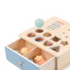 Montessori Object Permanent Box Wooden Toy Color Sorting Shape Matching Box Coins Ball Early Educational Toys Fine Motor Skill