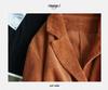 Spring 2023 Women's Corduroy Suit Collar Jacket - Retro Casual Solid Color Long Sleeve Outerwear
