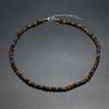 Handmade Beaded Necklace Natural Tiger Eye Stone Necklace Fashion Neck Jewelry Woman Present for Fashion Enthusiasts