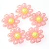 5pcs/lot 44mm Plated Colored Flower Beads Loose Spaced Acrylic Beads For DIY Charms Necklace Headwear Keychains Accessories