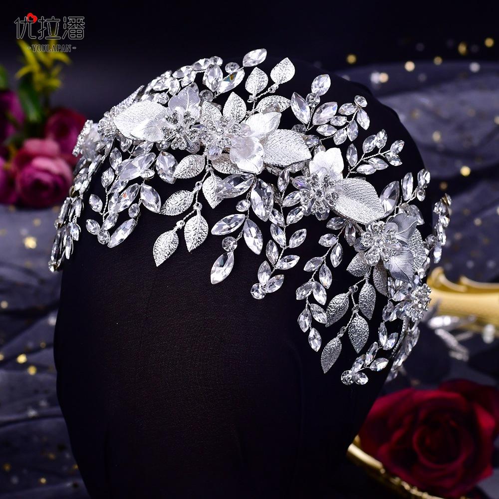 LY-HP0084 Lily's Bride Horse Eye Rhinestone Alloy Handmade Headband Hair Accessories for Brides Wedding