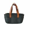 Large Capacity Felt Storage Carrier Easy Fold with Handle Diaper Storage Bag Felt Material Multi-Pocket Nursery Organizer Basket