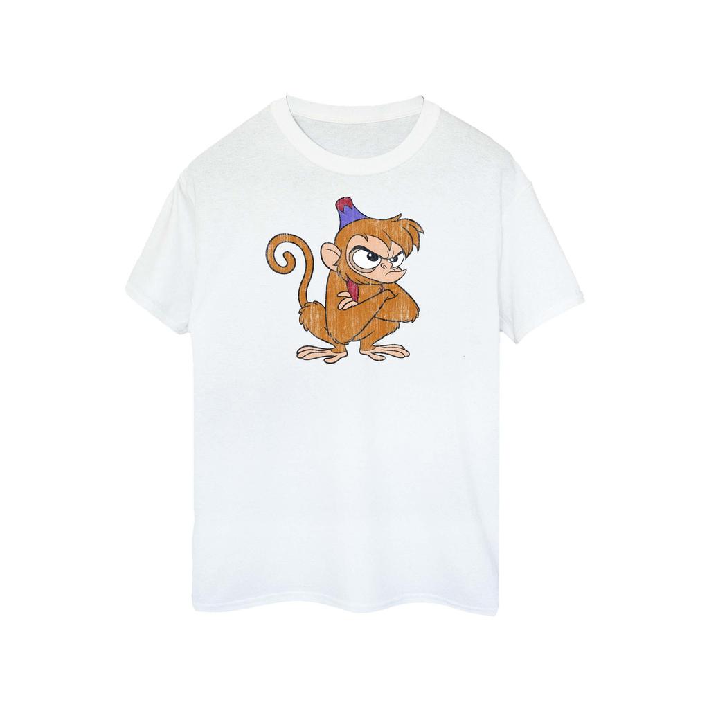 Disney Womens/Ladies Aladdin Classic Angry Abu Cotton Boyfriend T-Shirt