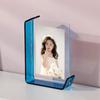 Acrylic L-Shaped Double-Sided Transparent Photo Frame, No-Punch, Thickened Dopamine Colors