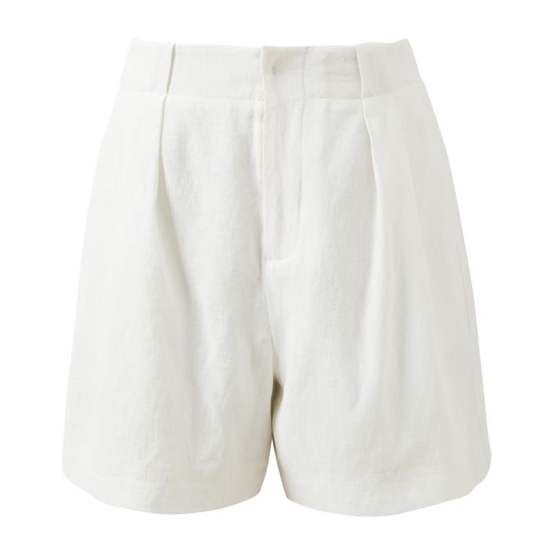 Sancai Women s High-Waisted Wide-Leg Cropped Pants L
