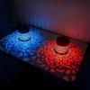 Solar Mandala Projector Wall Lights, Waterproof Metal Fence Light, Outdoor Decor for Garden, Patio, Backyard, Courtyard