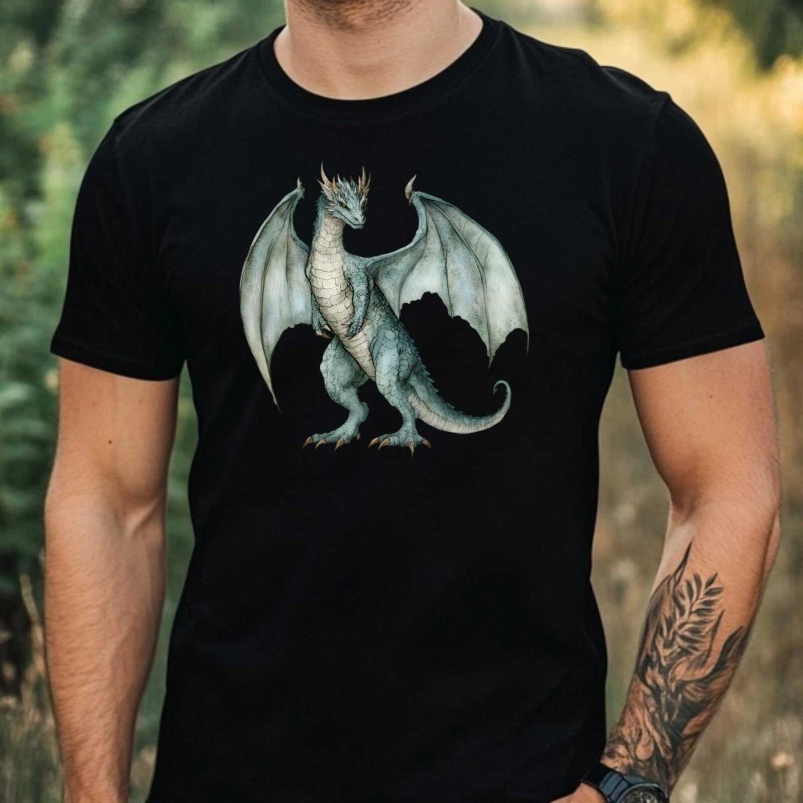 T-Shirt Herren Fabelwesen Aquarell Motiv Baumwolle Größe XS bis 5XL M