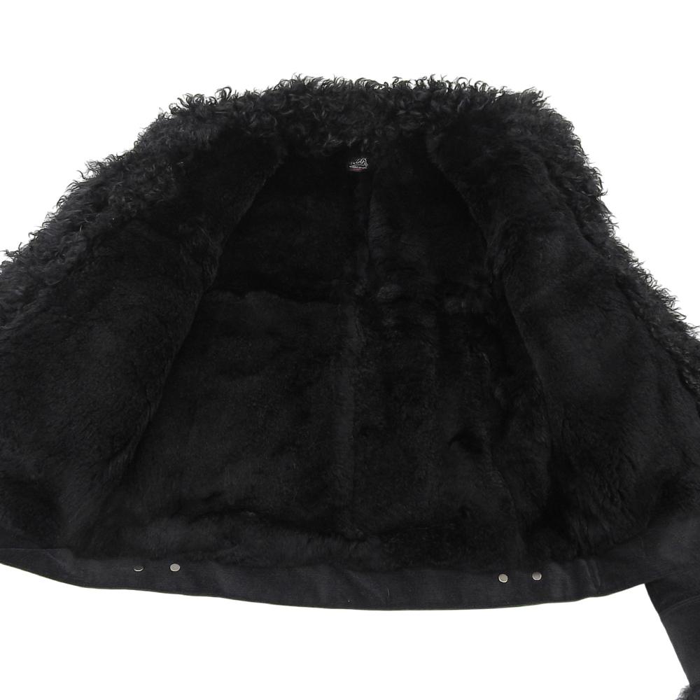 Rags McGREGOR Excellent Condition Rabbit Fur Corduroy Jacket for Men, Black, Size L, 211133604 Jacket L blackUsed