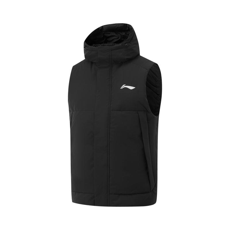 

Li-Ning Comfortable Warm Hooded Vest Men Vests Black AMRU079-1 M