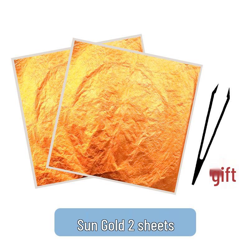 Handmade Colored Gold Foil Paper for DIY Craft and Rock Painting