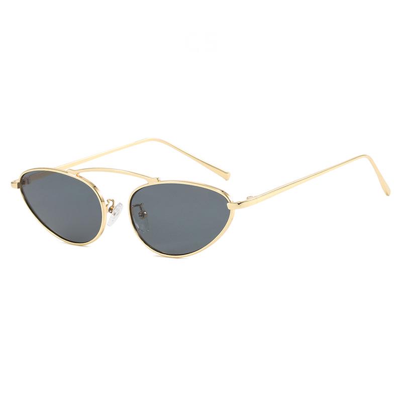 2024 Trendy Metal Cat-Eye Sunglasses for Women - European & American Street Style