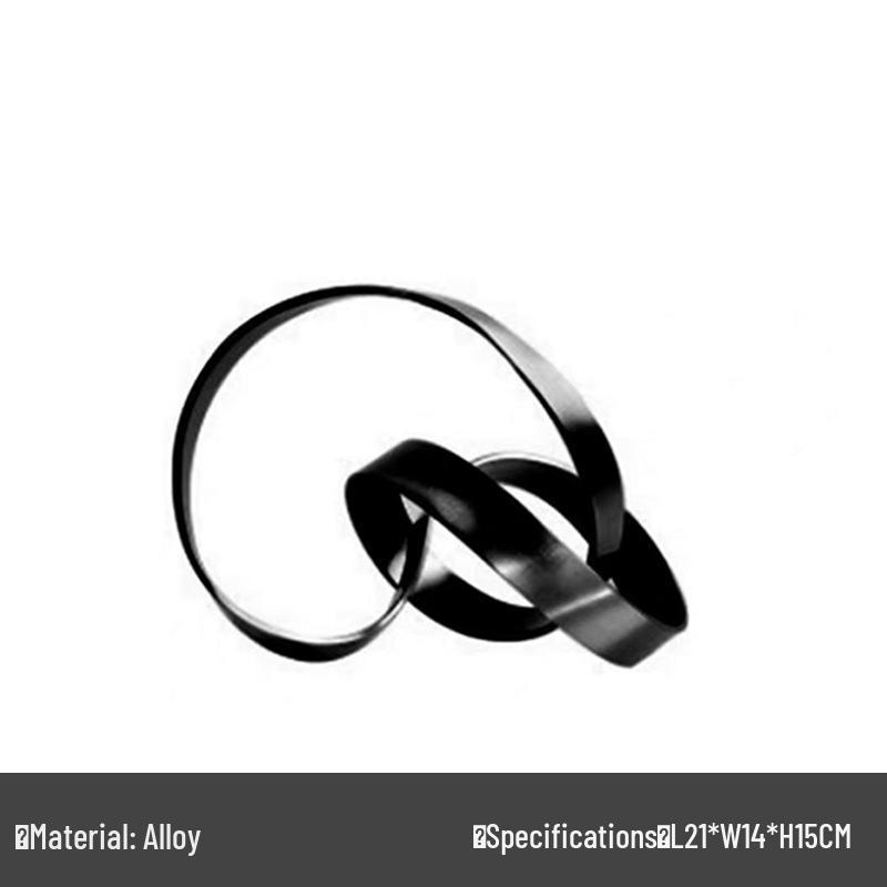 Moderní geometrický papírový lis s lanovým uzlem - Lehký luxusní dekor