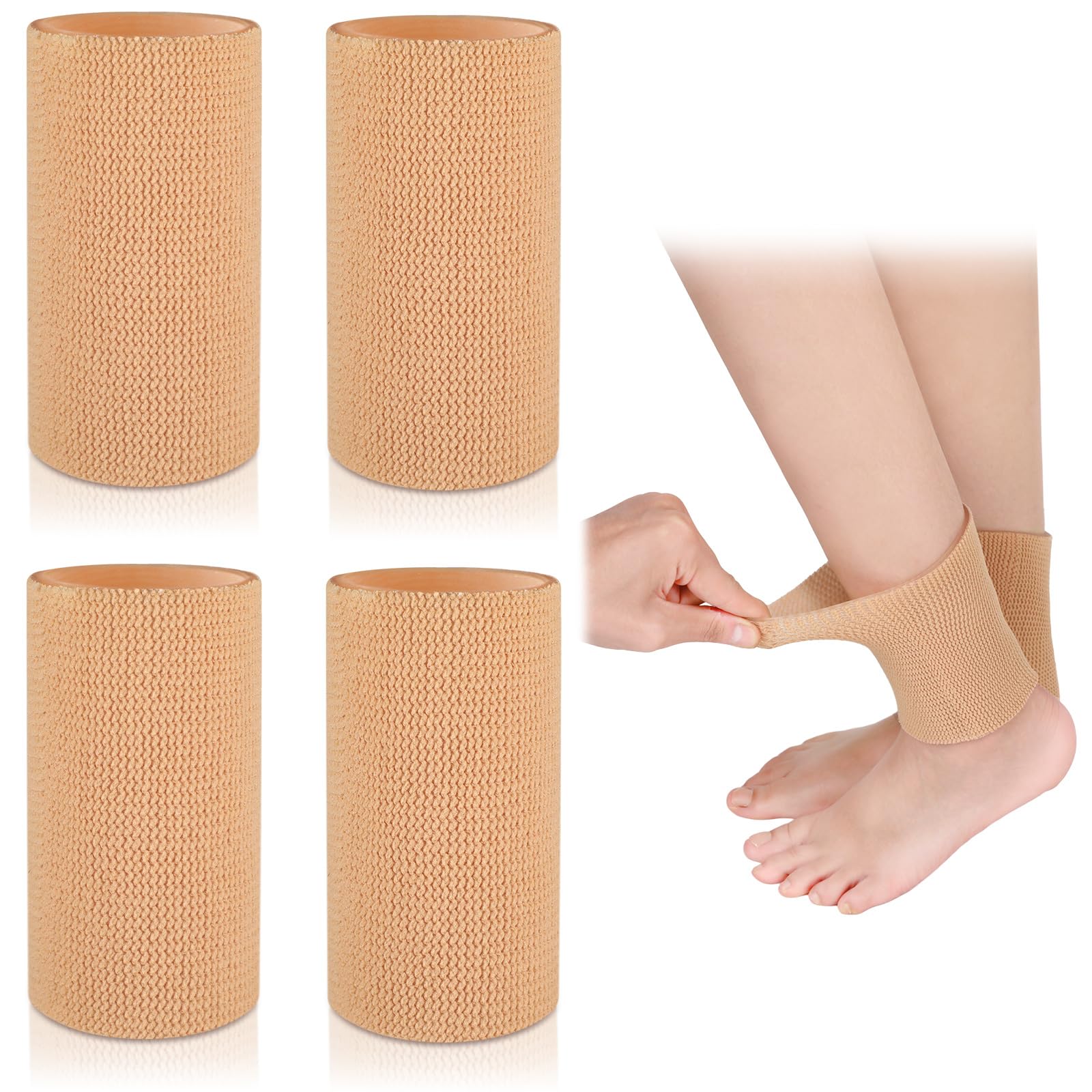 

Suhine Ankle Gel Ice Skating Padded Ankle Moisturizing Gel Ankle Gel Ice Skating Ankle Foot Protection Sleeves, Guards, Protectors, Socks, Pads,