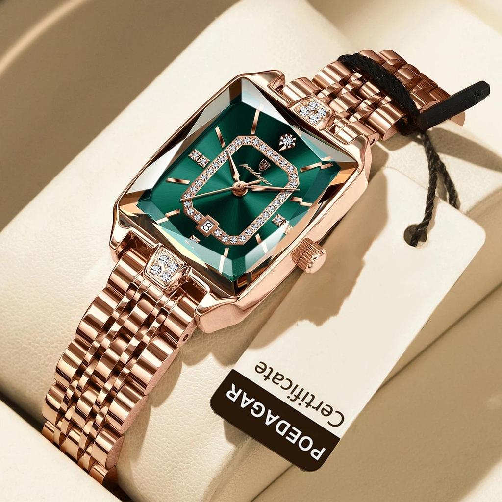 POEDAGAR High Quality Women Watch Waterproof Date Fashion Watches Luxury Stainless Steel Quartz Ladies Wristwatch