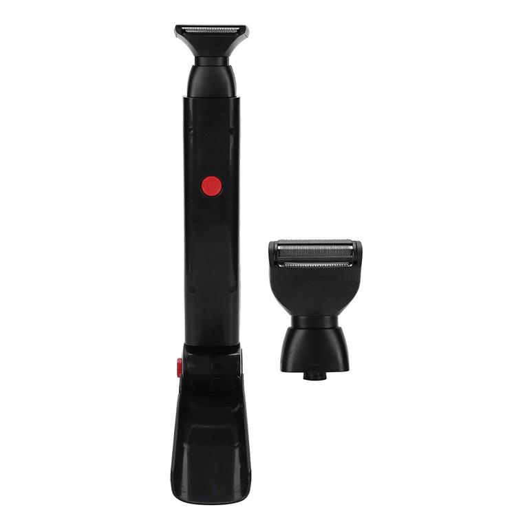 USB Rechargeable Double-Head Back Hair Shaver and Razor