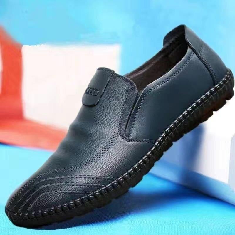 Mens Shoes Casual Leather Shoes Luxury  Men 'S Loafers Leather Soft Bottom Shoes For Men Sneakers Designer Shoes Man