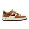 Nike Air Force 1 Low Light British Tan Burgundy Crush (GS) Sneakers