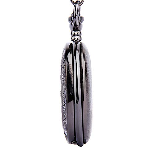 POPETPOP Pocket Watch, Antique Nurse Watch, Keychain, Retro, Simple, Alloy, Silver/Black Dial, Men's, Women's, Backpack, Bag, Pocket, Schoolbag