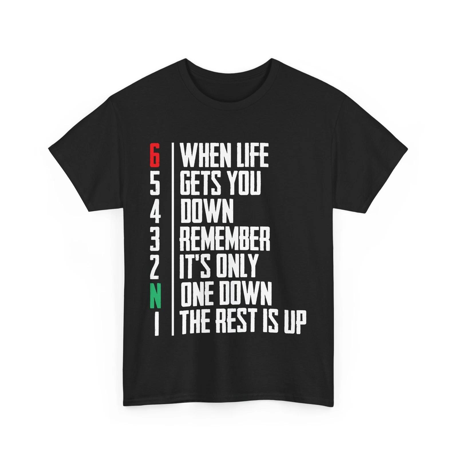 Motorcycle Shirt, When Life Gets You Down Motorcyclist T-shirt M