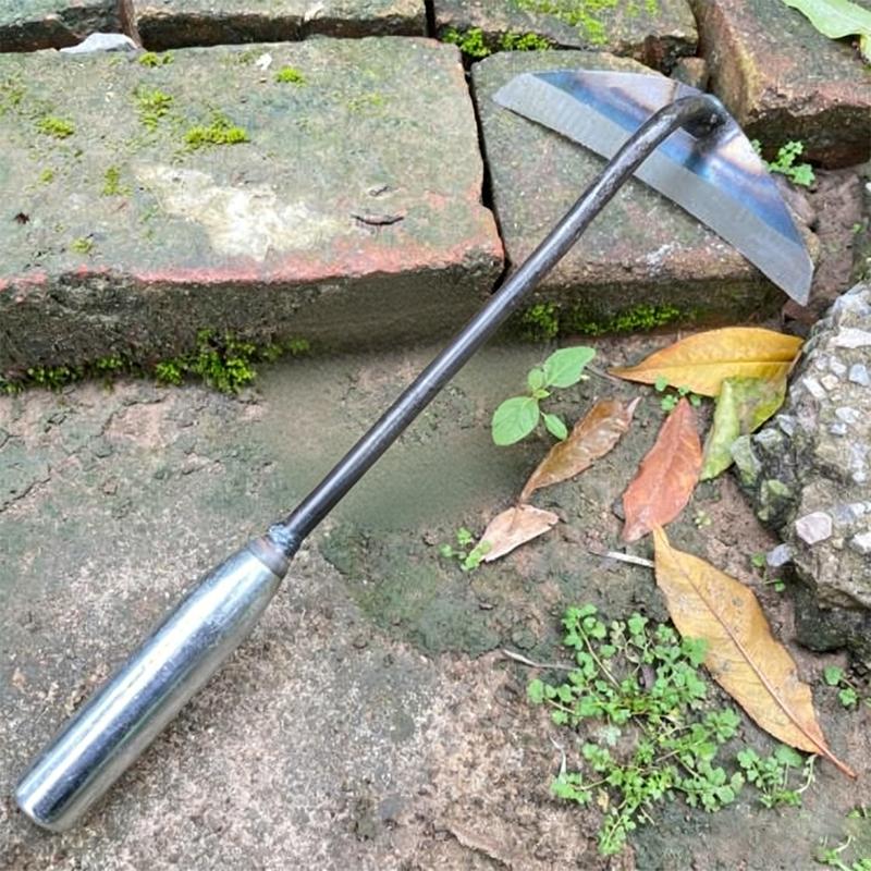 Heavy Duty Koolstofstaal Tuinhark Scherpe Blad Duurzaam Handvat Voor Huis Boerderij Wieden Graven Planten Bloembedden