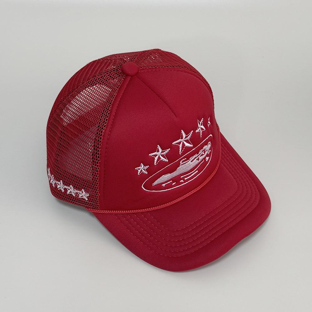 Corteiz CRTZ Five-Star Color Block Mesh Trucker Baseball Cap