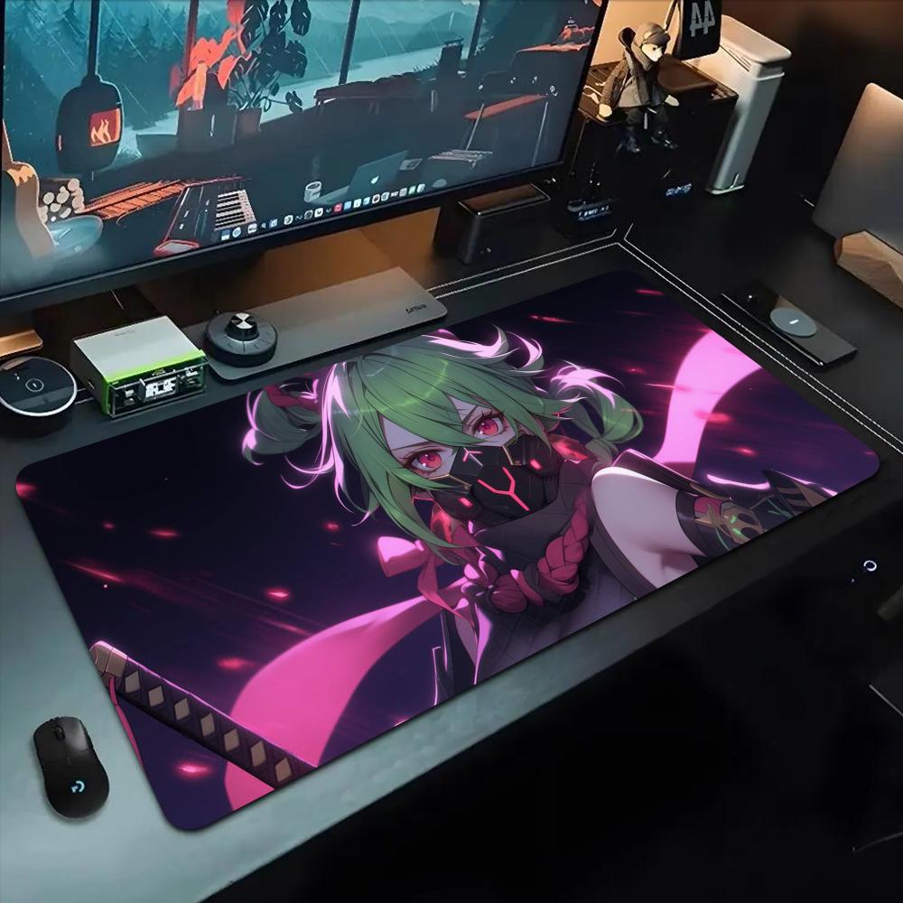 kuki shinobu Mouse Pad 500X1000 mm Large Gaming Mousepad Gamer XL Rubber Otaku Keyboard Pad Laptop Desk Mat