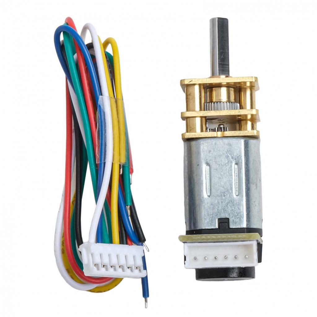 For N20 Encoder Metal Gear Motor 6V Suitable for RC Cars and Airplanes