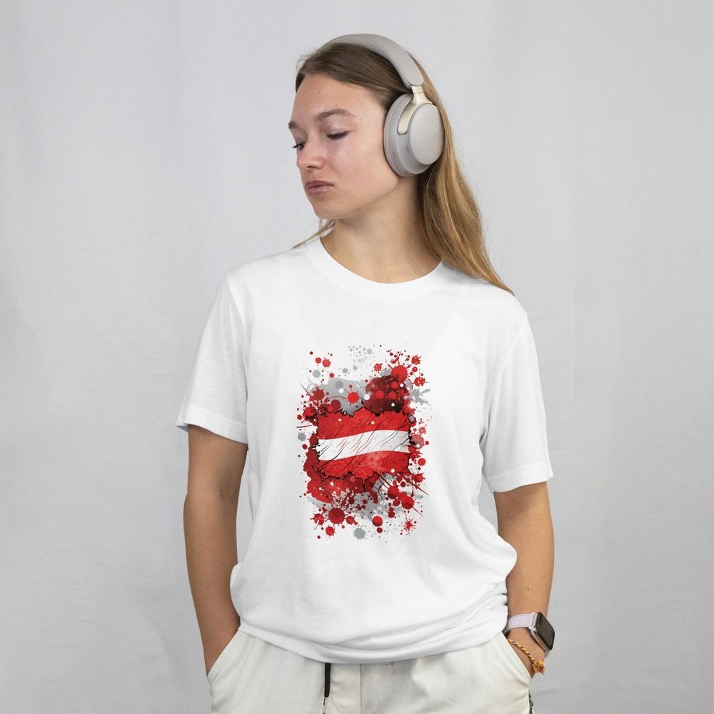 

AUSTRIA Tshirt Country Nation Flag Football Fan Tee M