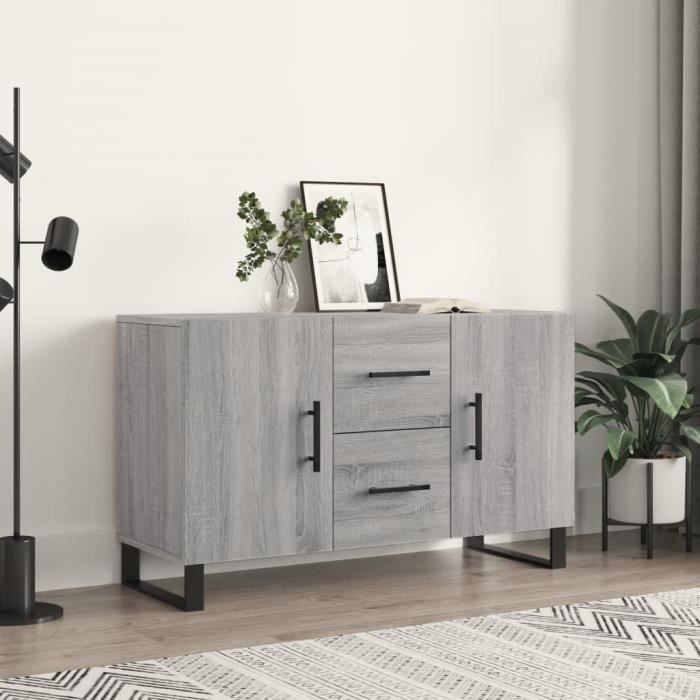 VidaXL Buffet Sonoma Grey 100x36x60 Cm Engineered Wood 828202