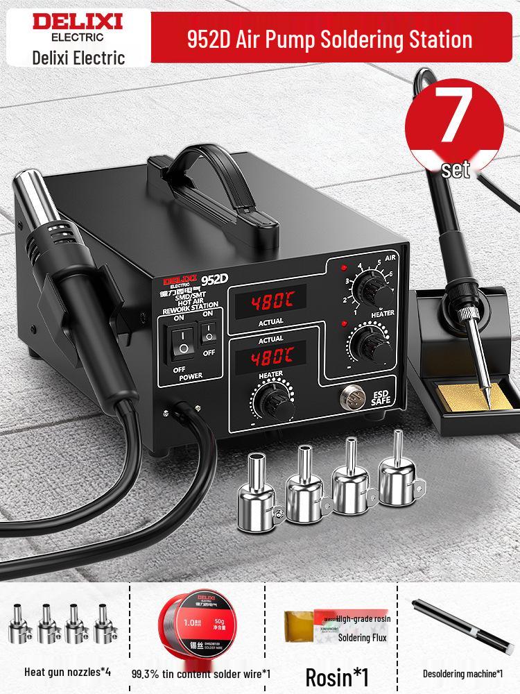 Delixi Electric 3-in-1 Soldering & Desoldering Station for Mobile Phone Repair