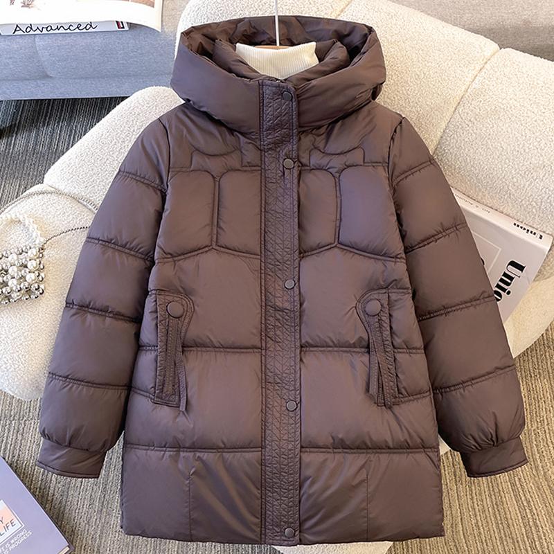 Fashion Middle age Woman Winter Coats Hooded Thick Warm Casual Winter Jacket Women's Parkas
