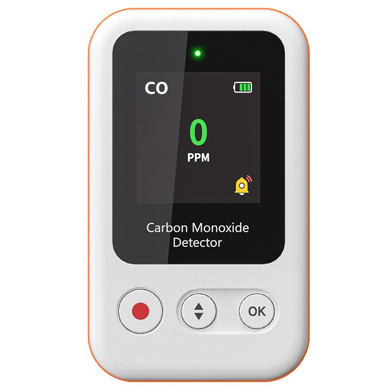 Portable CO Detector GZ-CO10 Carbon Monoxide Alarm USB Rechargeable Sensor for Home Car Camping Safety