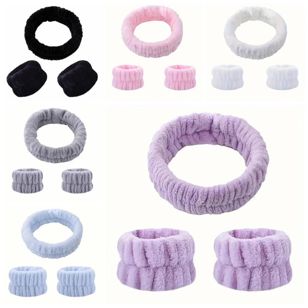 Regulowana Wysokoelastyczna Opaska do Włosów Koralowy Aksamit Opaska do Pielęgnacji Skóry Nowa Opaska do Mycia Twarzy Codzienna