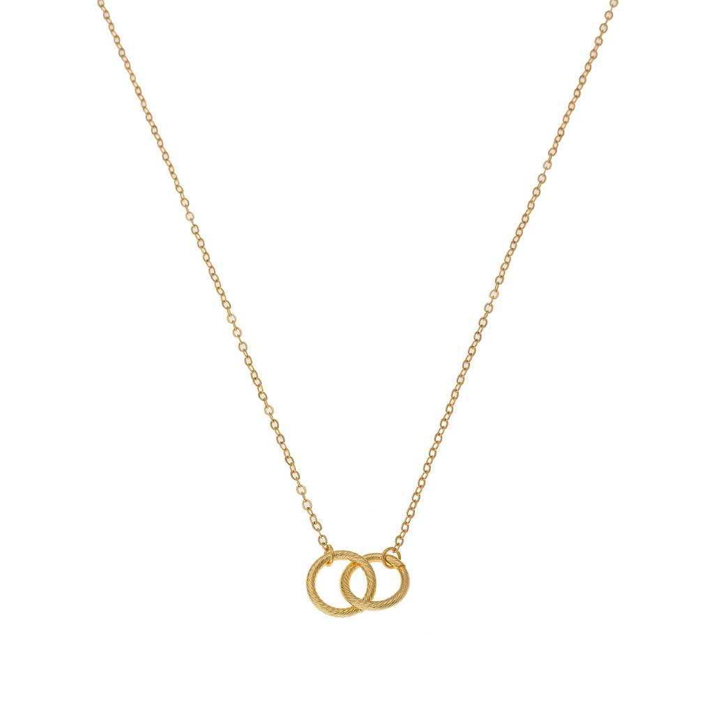 Fashionable Interlocking Eternity Symbol Necklace