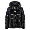 Men Women Winter Down Jacket Short Puffer Coat With Hood Warm 85-90% Goose 200-250g Fill 600FP Water Resistant