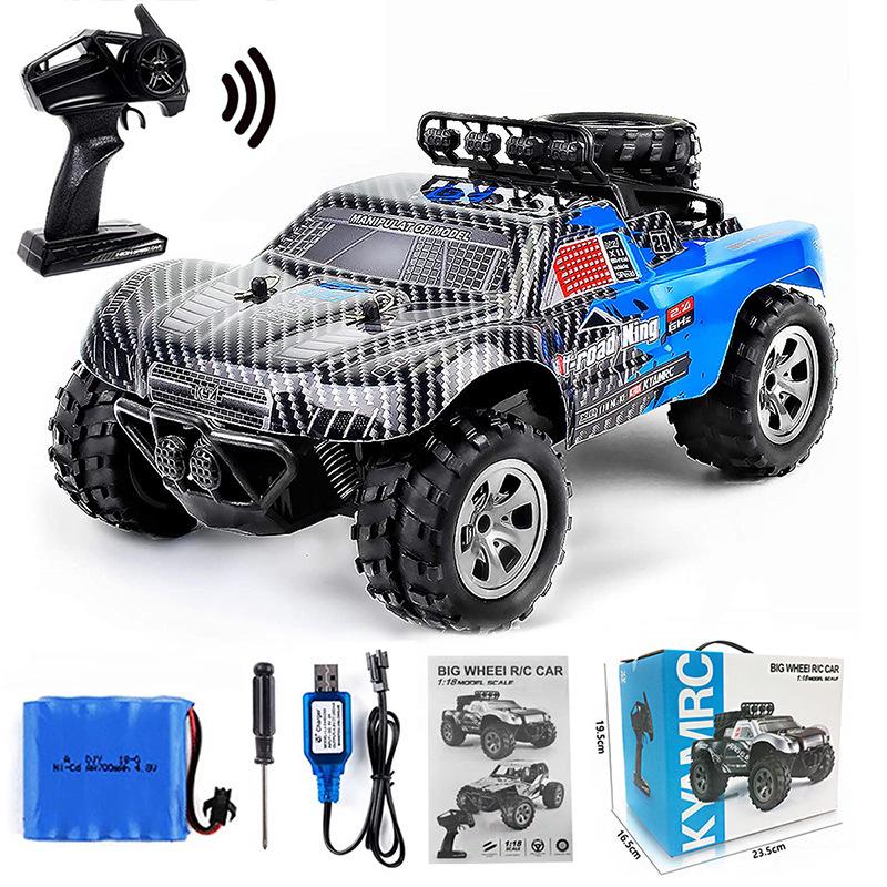 High-Speed 1:18 Big Foot Off-Road Remote Control Car - Short Course Racing & Climbing Toy