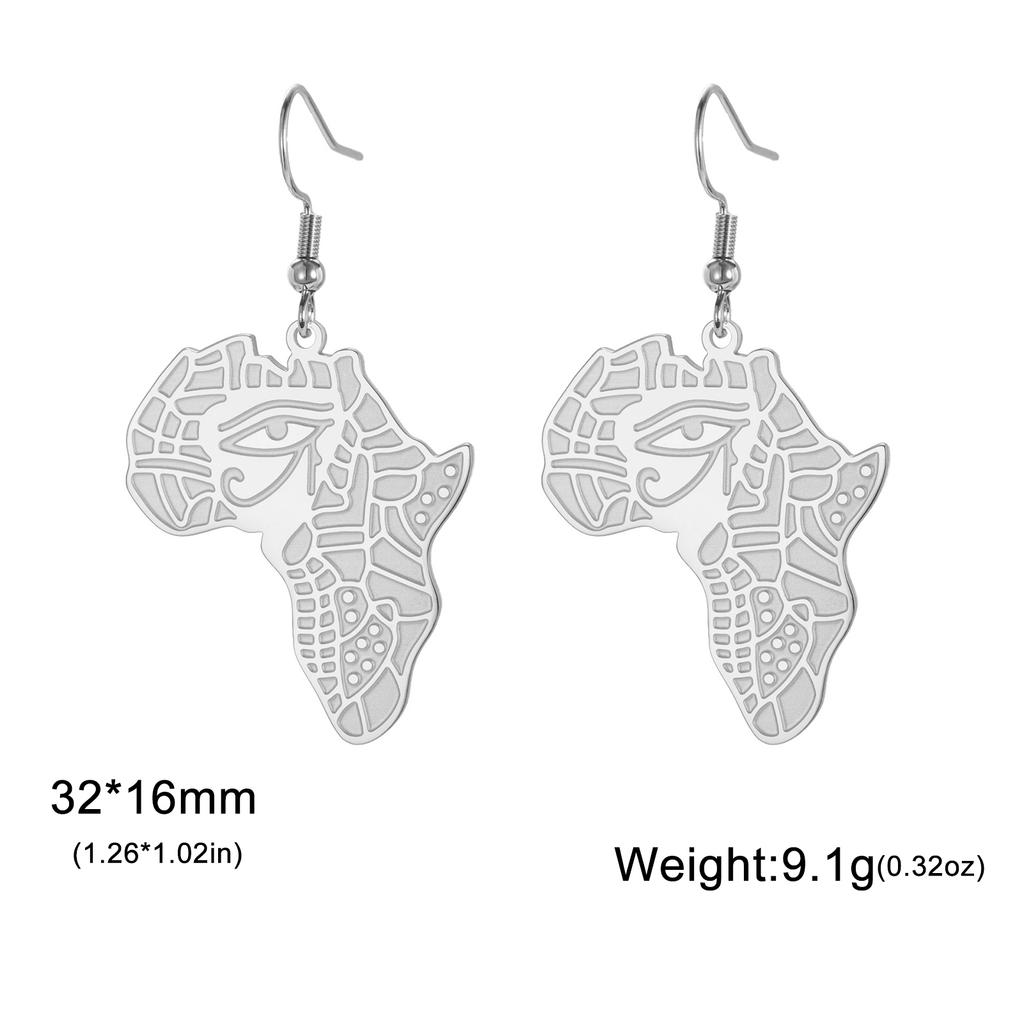 Lucktune Eye of Horus African Continent Earrings Stainless Steel Women's Earrings Egyptian Amulets Protect Jewelry Party Gifts
