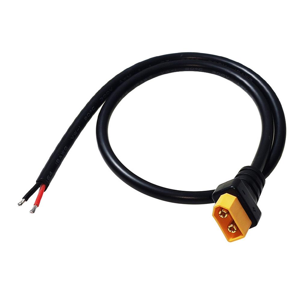 50cm Total Length 18AWG XT60 Male Connector Cable Connection Cord for UAV High Power Devices and Solar Panel