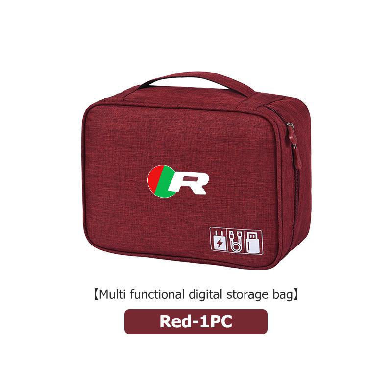 Portable USB Data LineTravel Cable Organizer Cable Storage Bag For Jaguar S-Type F-Type X-Type F-Pace I-Pace E-Pace XFR XKR HH1
