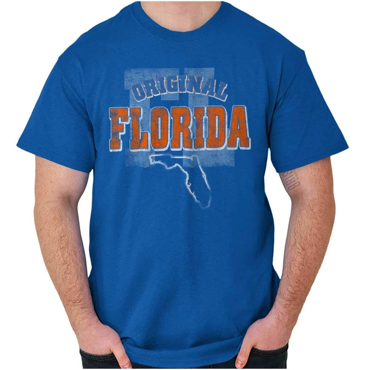 Florida Original Hometown Vacation Gift FL Womens or Mens Crewneck T Shirt Tee XS