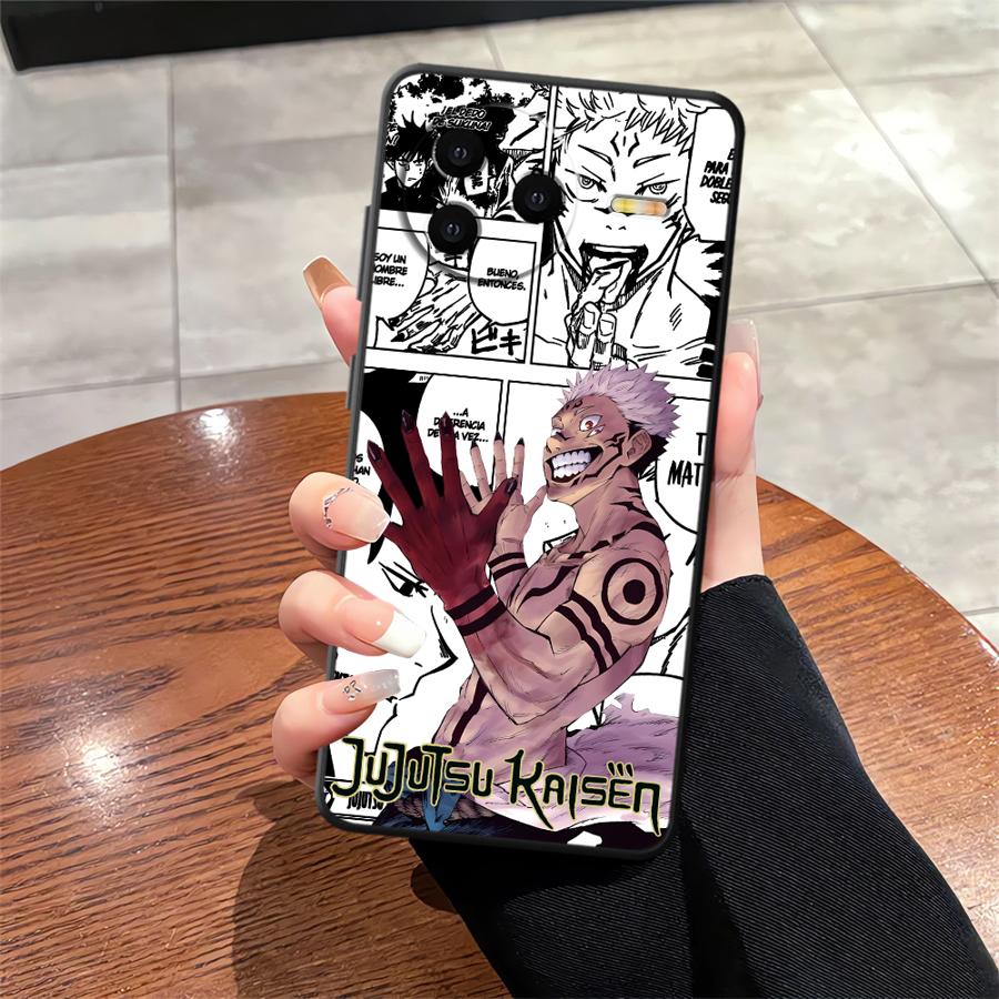 Soft Back Phone Cover Case for Xiaomi Redmi K40 K50 Gaming 12 A1 A2 Plus 12C A5 9A 9C 10 13C 9T K60 Anime  J-Jujutsu K-Kaisen