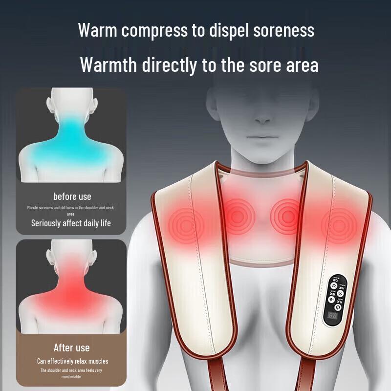 Aux Multi-function Shoulder Neck Massager Shawl