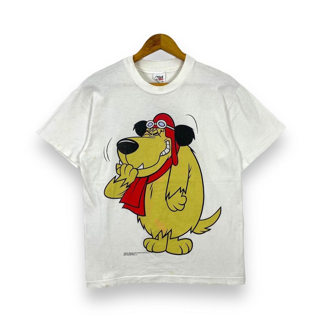 Vintage 90's HANNA BARBERA Mutty Double Print Tee Shirt Medium Size
