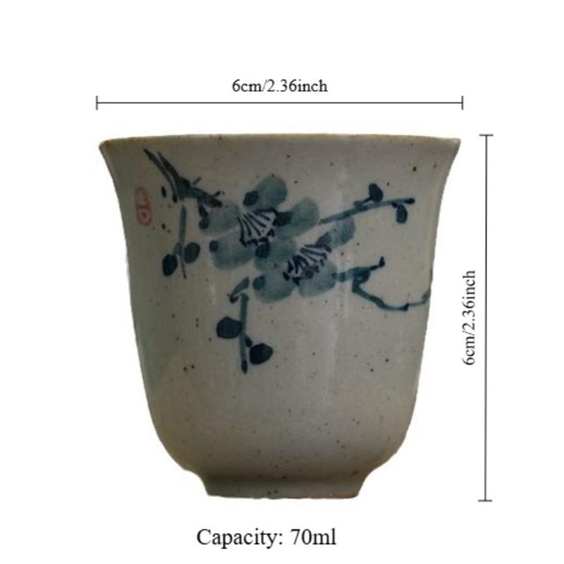 Home Guest Host Cup Orchid Bamboo Chrysanthemum Beauty Plum Personal Scent Single Tea Chinese Ceramic Teaware Kitchen Dining Bar